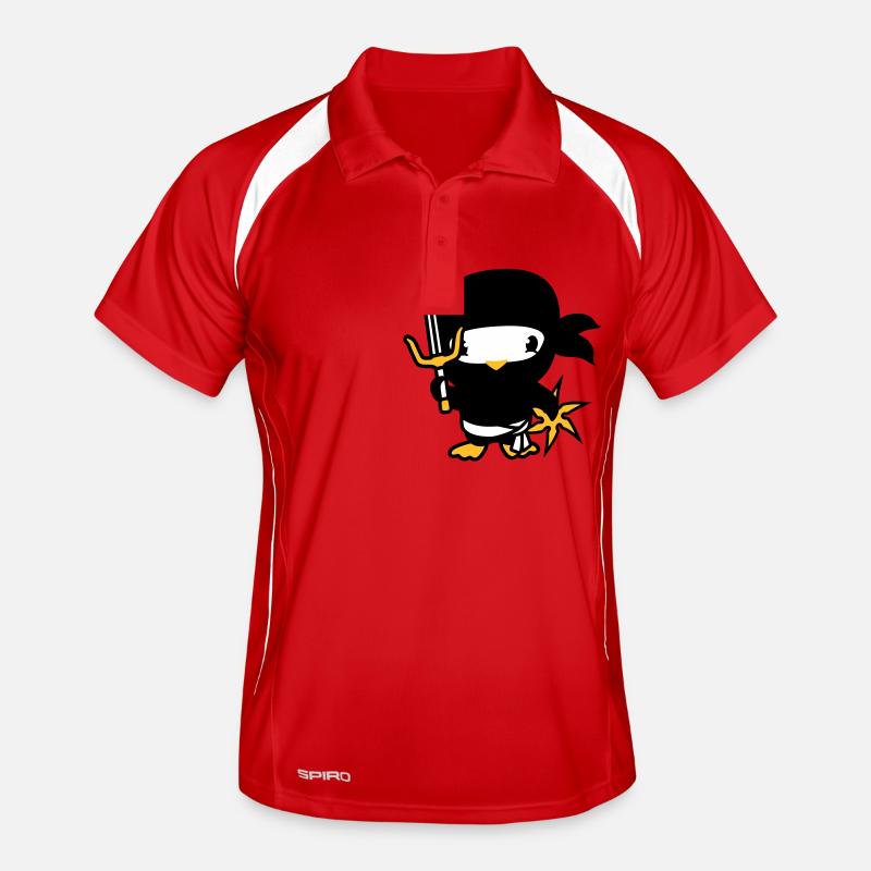 Bird Ninja Fighter Assassin Sword Ninja Star Men's Polo breathable