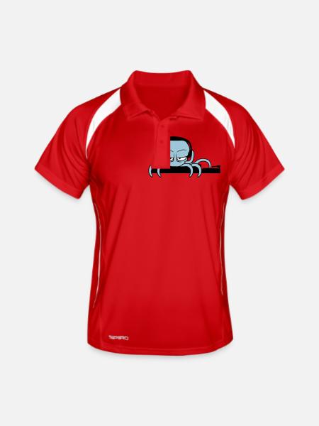 DJ Octopus Mixer Club Music Party Celebrate Fun - Men's Polo breathable - red/white - Front