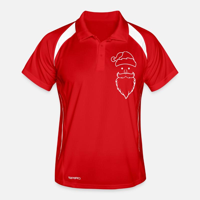 Santa Claus Face Men's Polo breathable