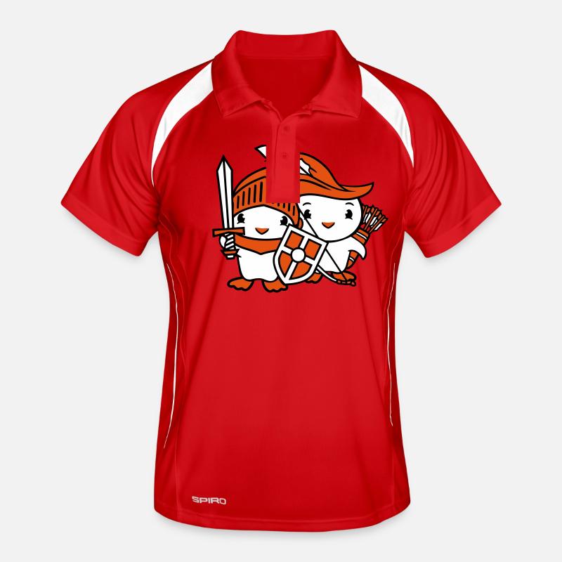 2 Ducks Knight Archer Épée Bouclier Combattant Polo respirant Homme