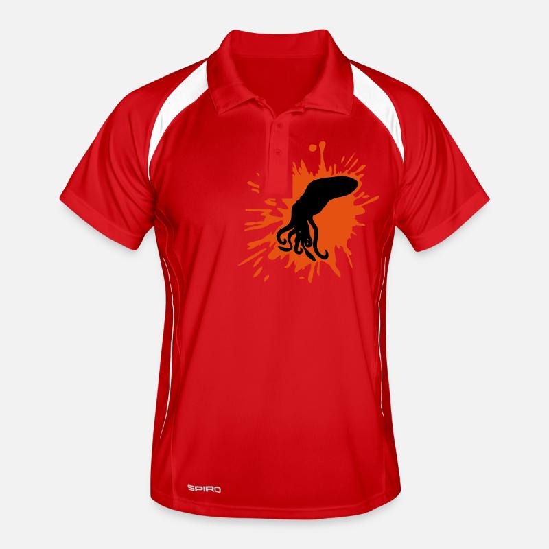 Octopus Paint Blobs Octopus Drops Graffiti Blobs Men's Polo breathable