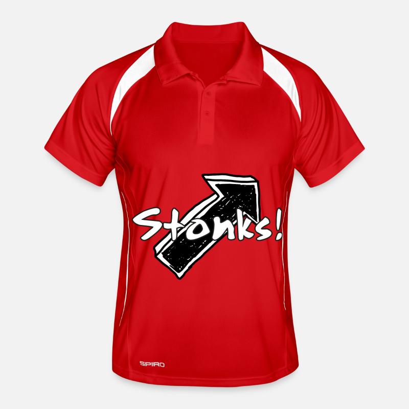 Stonks! Graffiti Word Graphics Men's Polo breathable