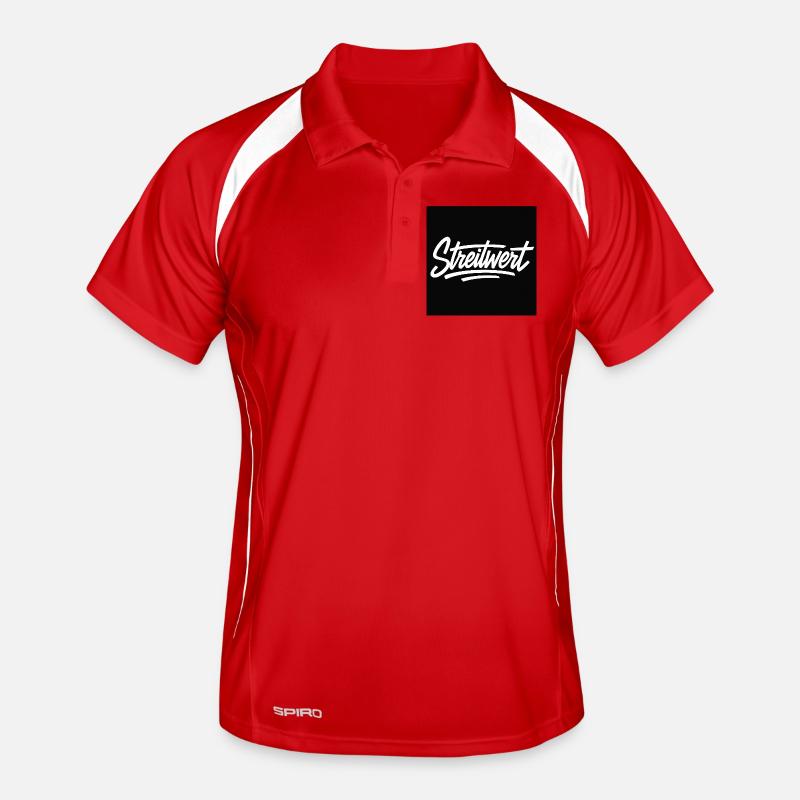 Logo Contested Script Noir Polo respirant Homme