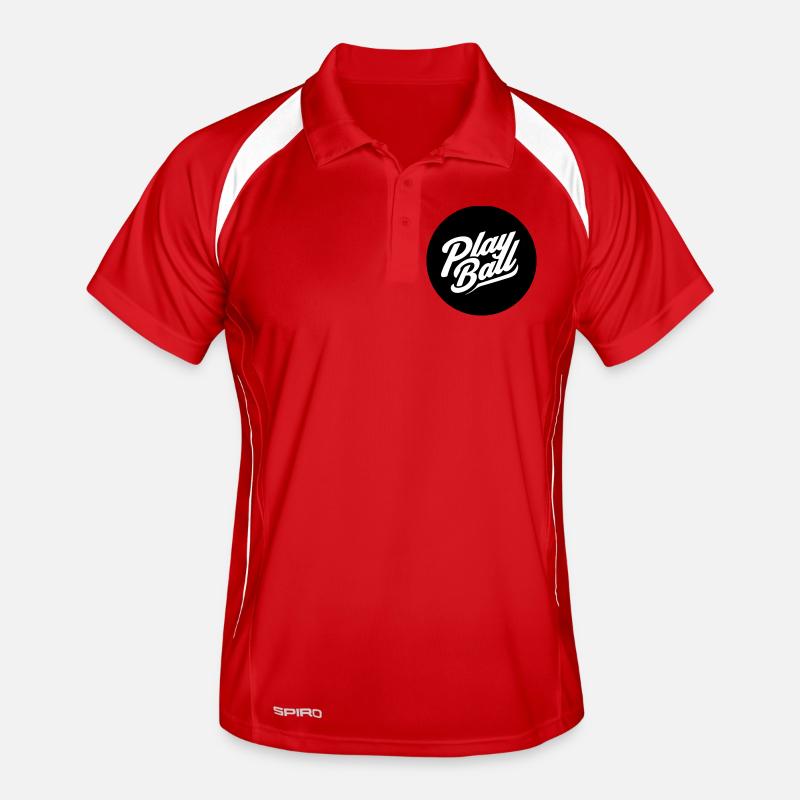 Play Ball Vintage Script Men's Polo breathable