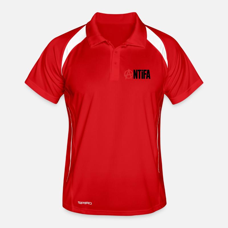 Anarchy Antifa - Antifascistes Tee Polo respirant Homme