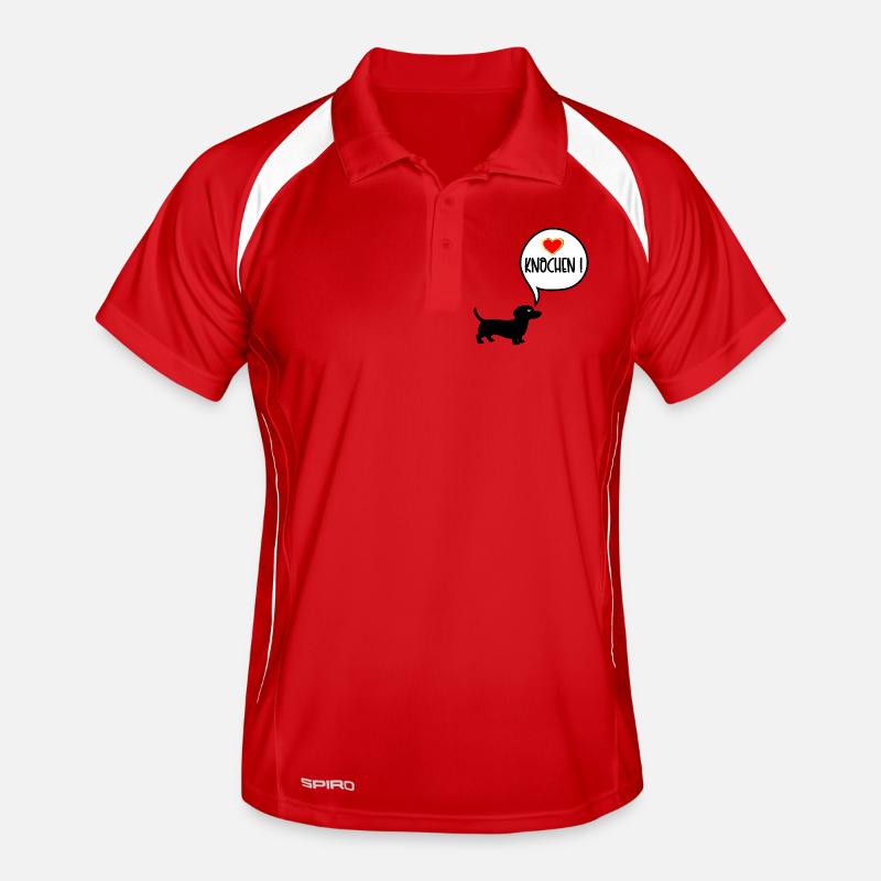 Dackel Hundefutter Männer Polo atmungsaktiv