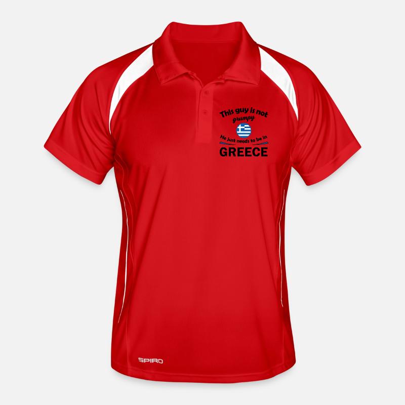 Supporters de Grèce Polo respirant Homme