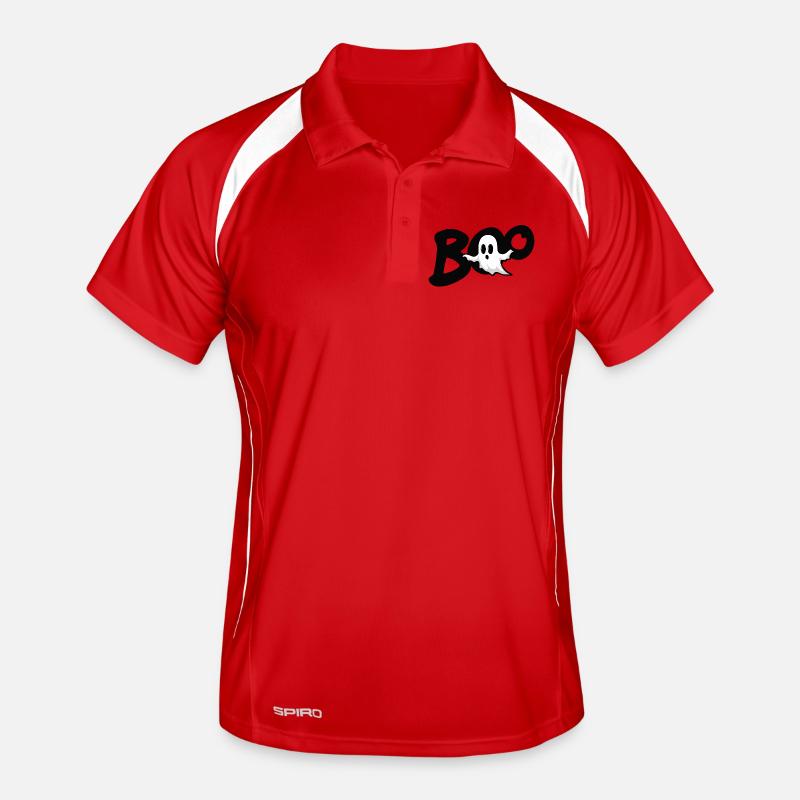 Cute Halloween Ghost – Boo Men's Polo breathable
