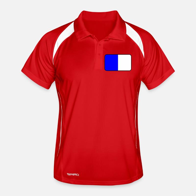 Emblème du drapeau de Spa Polo respirant Homme