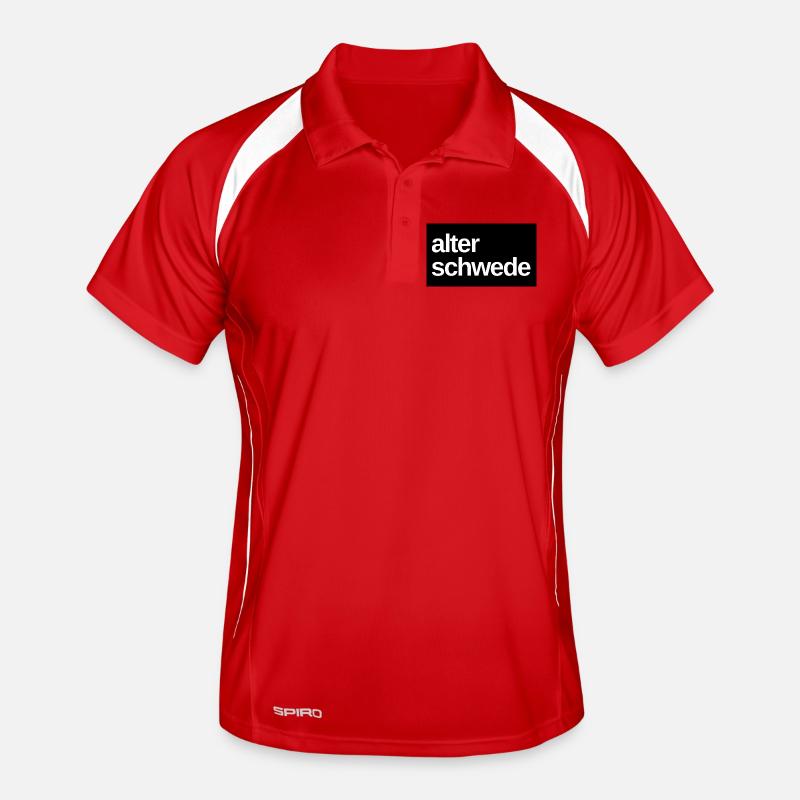 Alter Schwede Fun Design Männer Polo atmungsaktiv