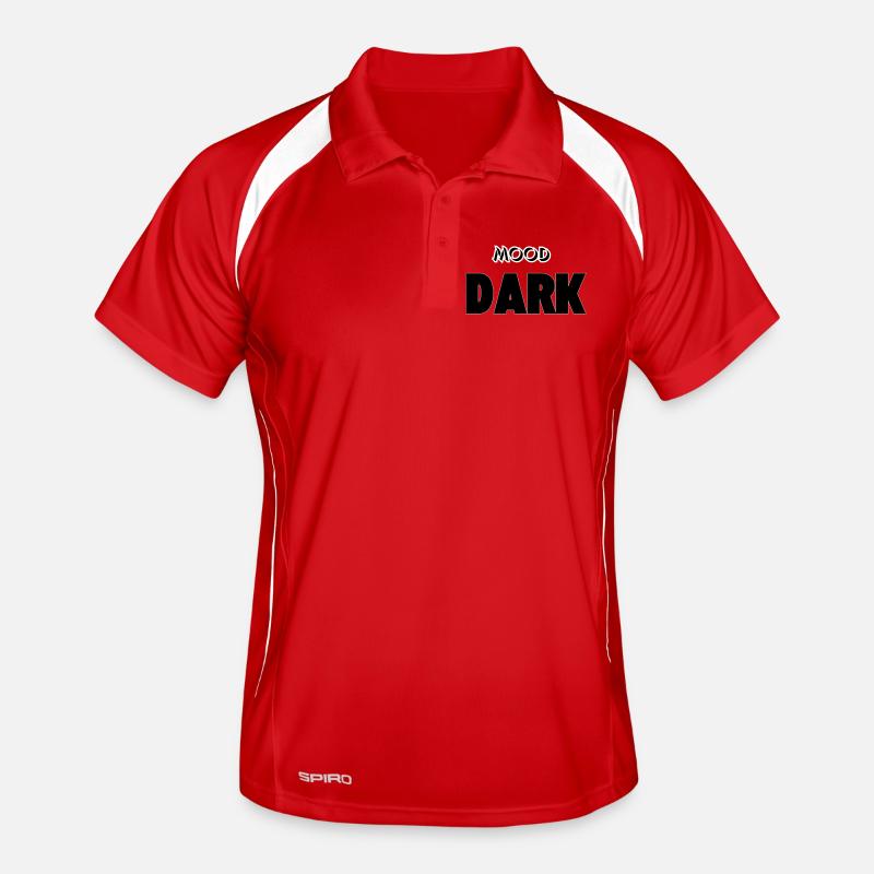 Mood: Dark - Men's Polo breathable - red/white