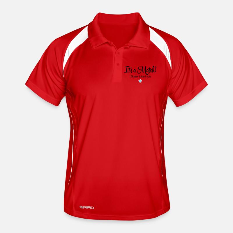 It's a Match! - Men's Polo breathable - red/white