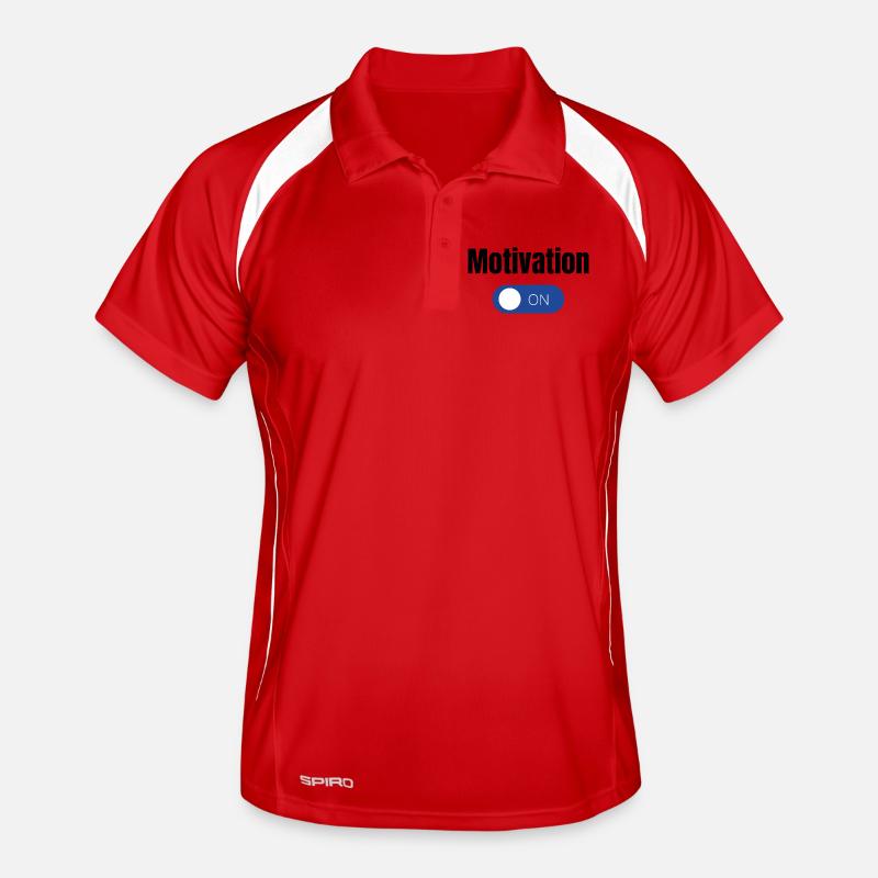 Einstellung Blauer EinAus Toggle  Männer Polo atmungsaktiv