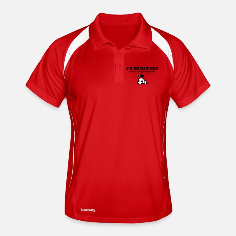 Sleeper Panda Illustration Men's Polo breathable