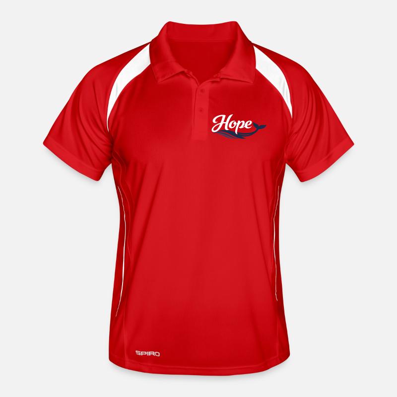 Hope Wal Typographie Polo respirant Homme