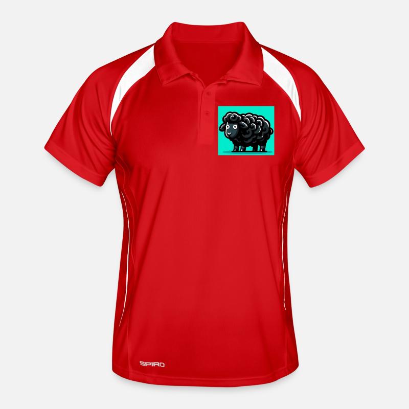 Mouton noir Polo respirant Homme