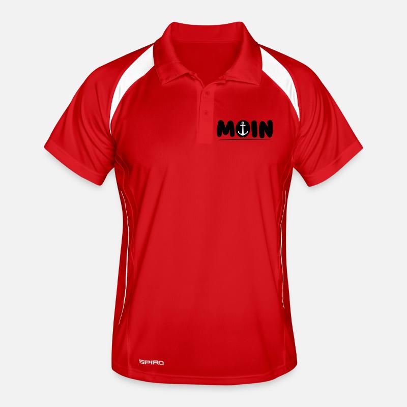 Moin with Anker Men's Polo breathable