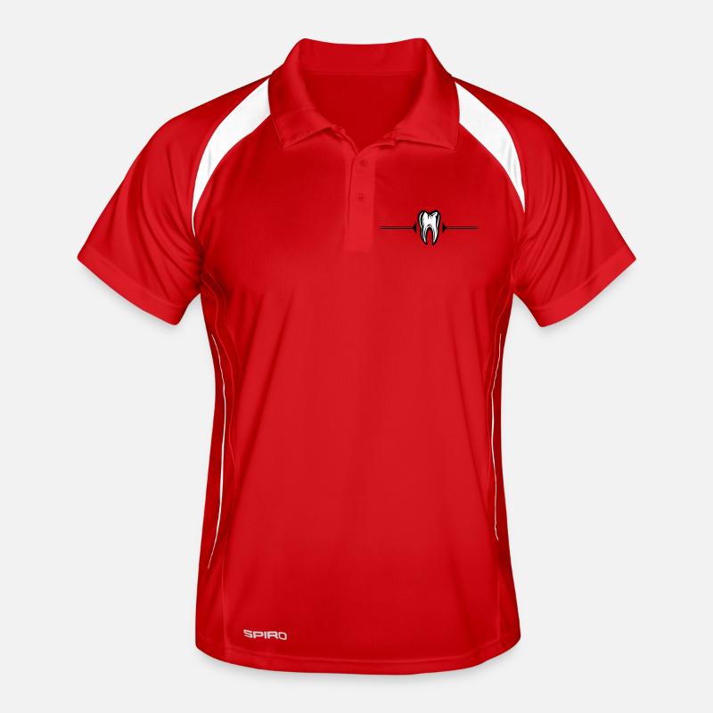 Zahn Icon Zahnarzt Männer Polo atmungsaktiv