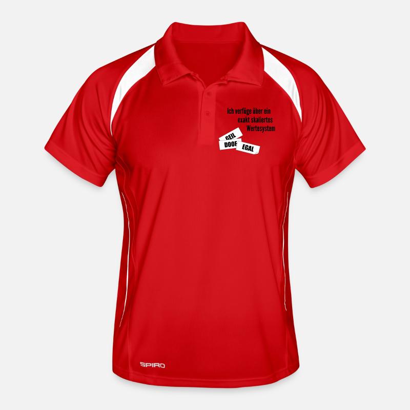 Werte Männer Polo atmungsaktiv