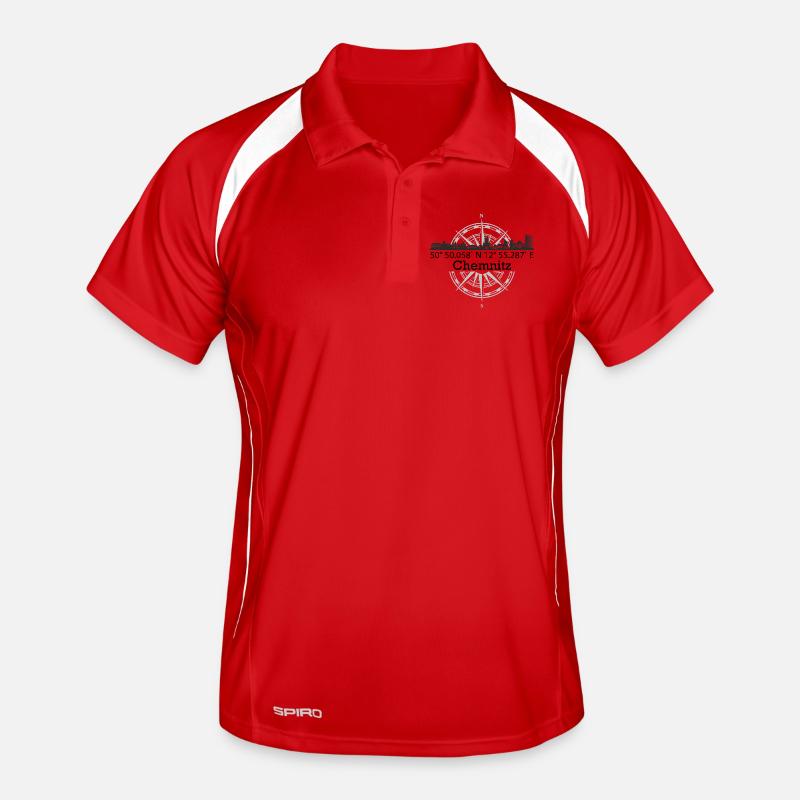 Skyline Chemnitz Männer Polo atmungsaktiv