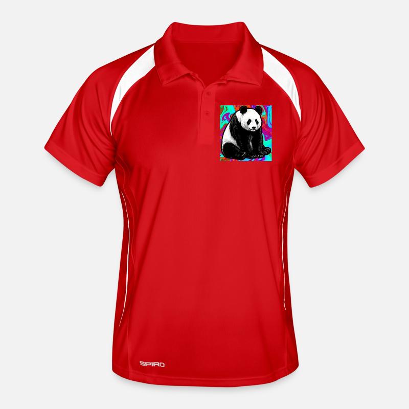 Panda Männer Polo atmungsaktiv
