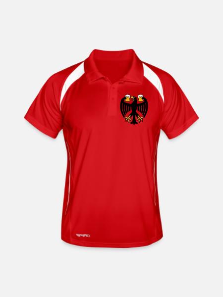 Germany Beer Federal Eagle - Men's Polo breathable - red/white - Front