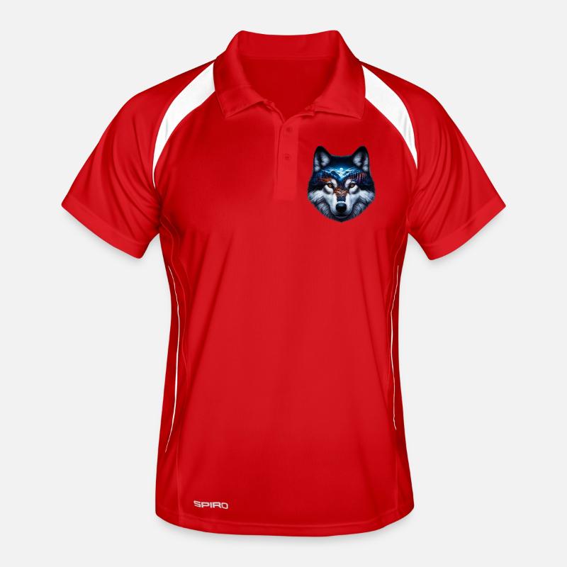 Wolf Männer Polo atmungsaktiv