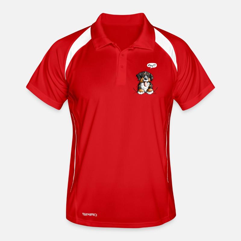 Heureux Bouvier Bernois - Chiens - Cadeau Polo respirant Homme