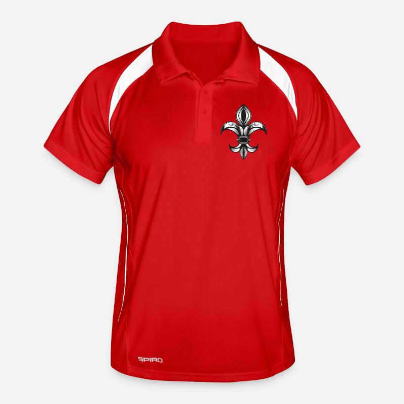 iris stylisé - Fleur-de-Lys Polo respirant Homme