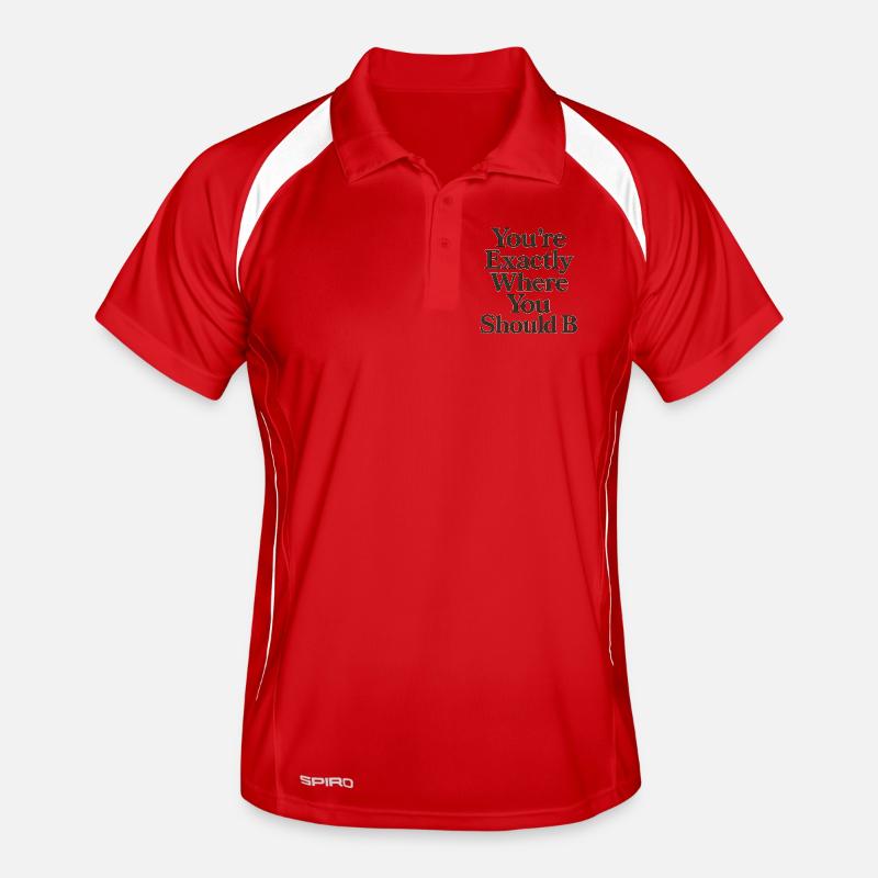 Motivational message in classic typography Men's Polo breathable