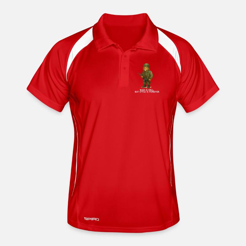 Creative military-friendly lion design Men's Polo breathable