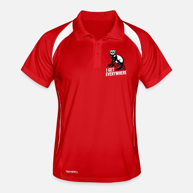 Ferret I Get Everywhere - Men's Polo breathable - red/white