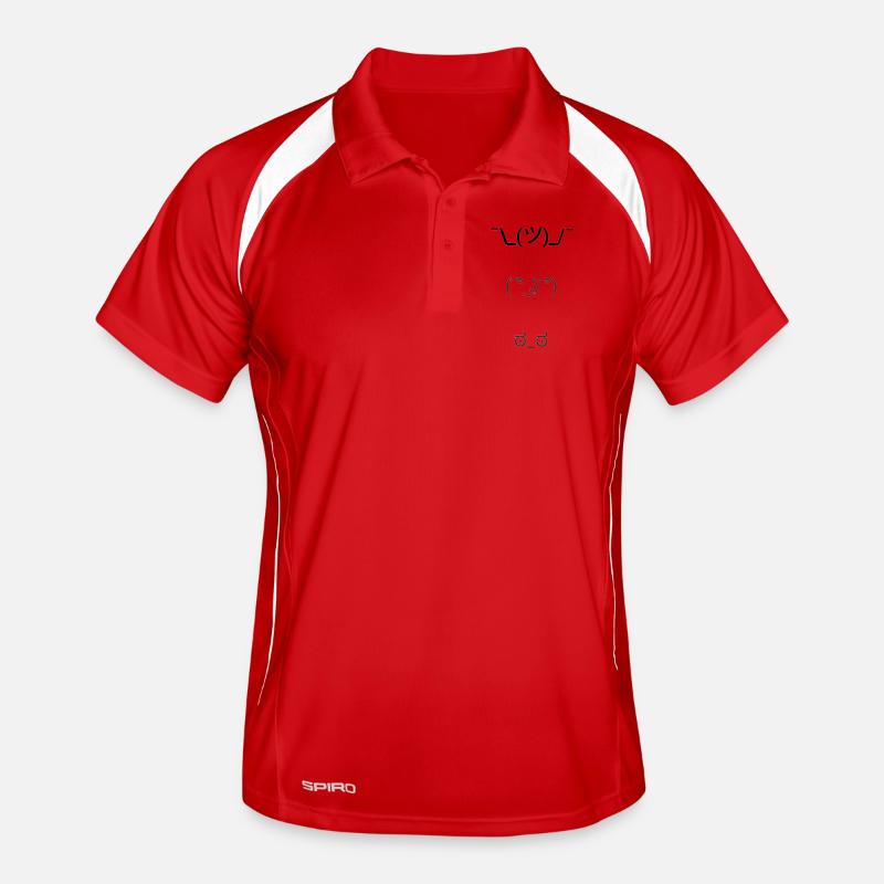 Text Emoticons Men's Polo breathable