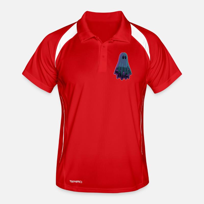 Ghost Neon Mystical Silhouette Men's Polo breathable