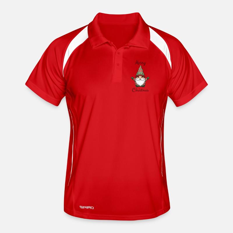 Cute Christmas Gnome – Cute Winter Design Men's Polo breathable