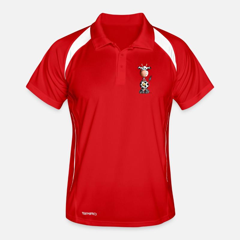 Drôle Vache Polo respirant Homme