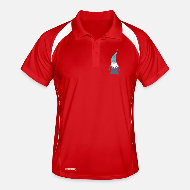Gnome Dots Points Woodland Gnome Nursery Xmas Men's Polo breathable