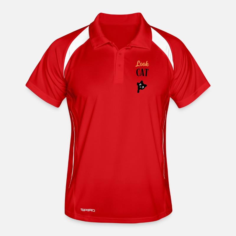 Look Cat Men's Polo breathable
