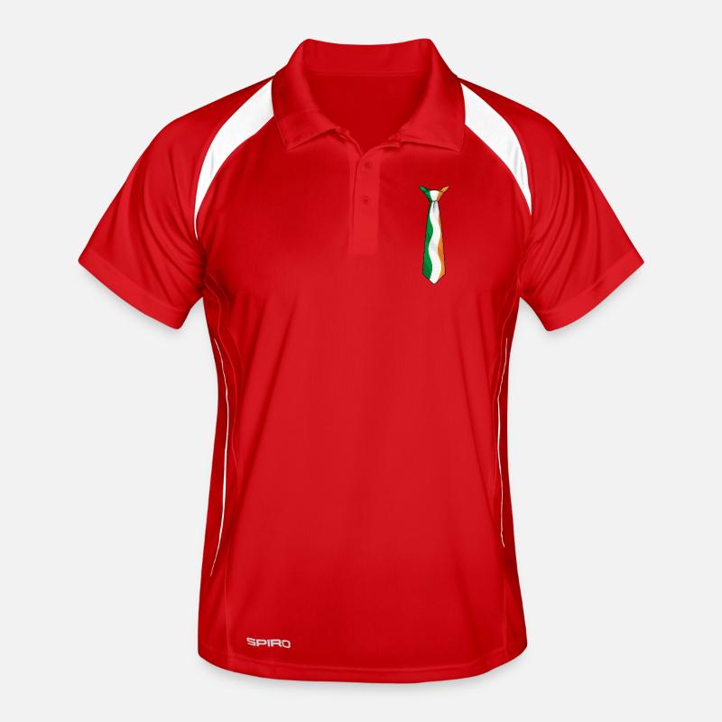 Cravate d’Irlande – Conception du drapeau Polo respirant Homme