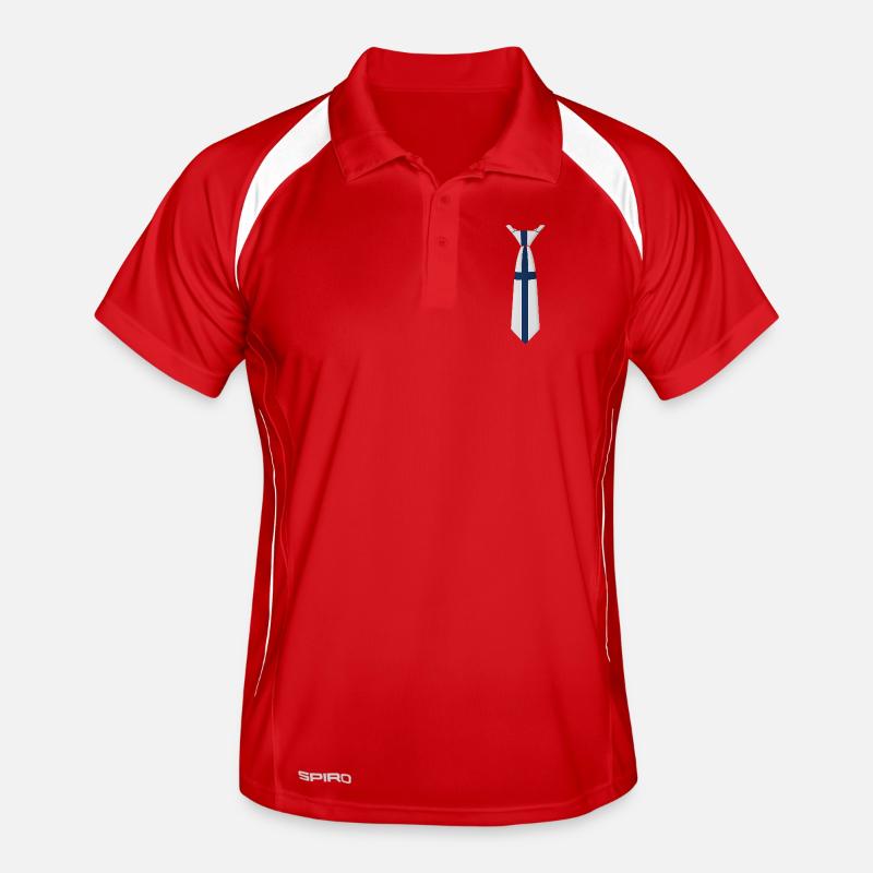 Cravate Finlande – Conception du drapeau Polo respirant Homme