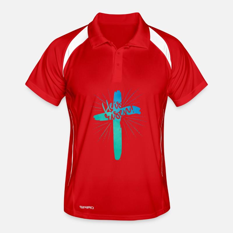 He is risen Männer Polo atmungsaktiv