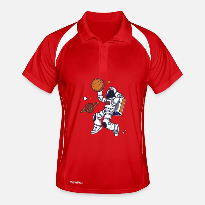 Astronaut Dunk Planet Männer Polo atmungsaktiv