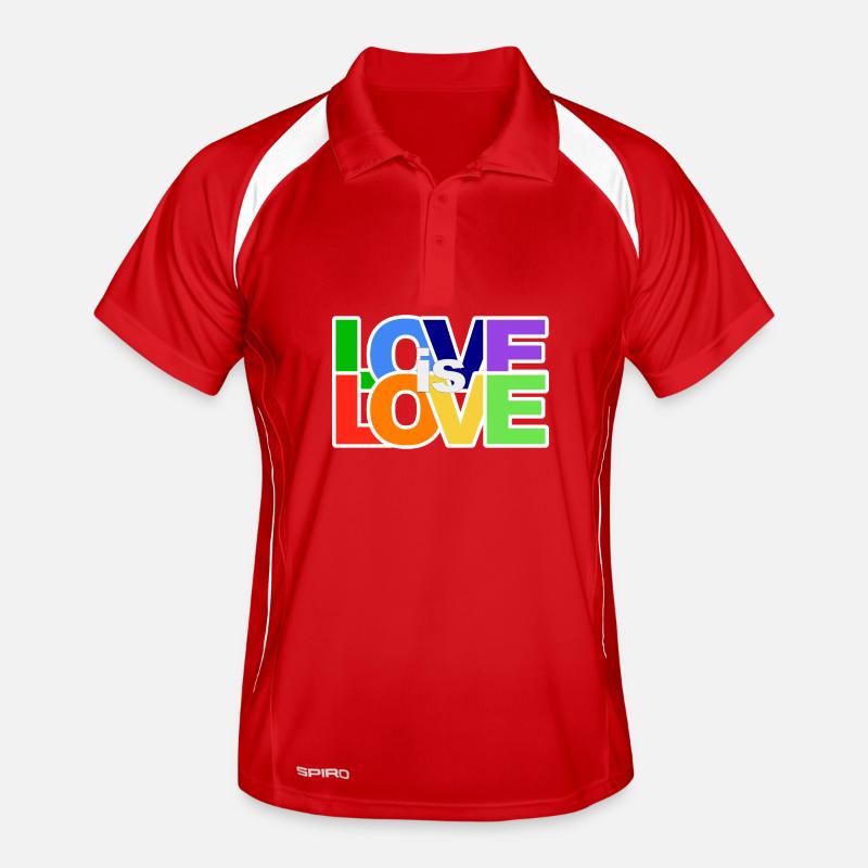 Déclaration d’amour colorée Polo respirant Homme