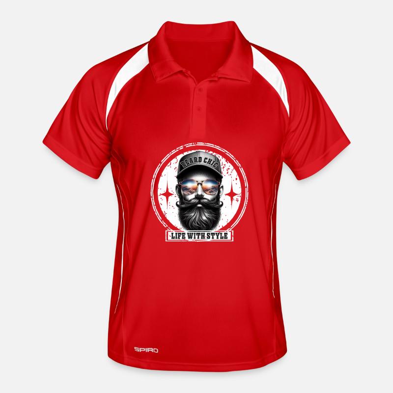 Beard Chic Crépuscule Männer Polo atmungsaktiv