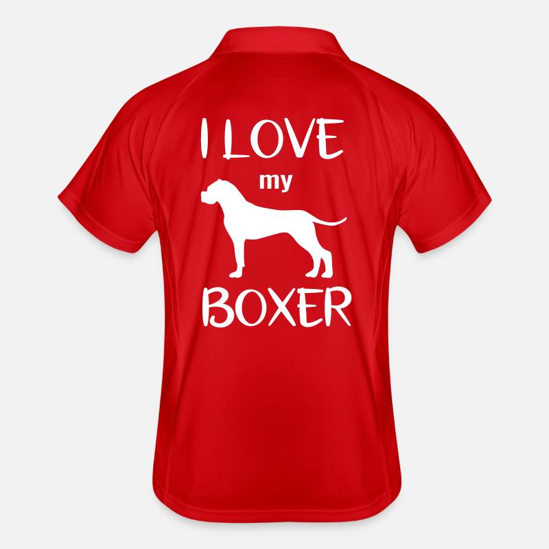 Deutscher Boxer Geschenkidee Hundeliebe Hunderasse Männer Polo atmungsaktiv