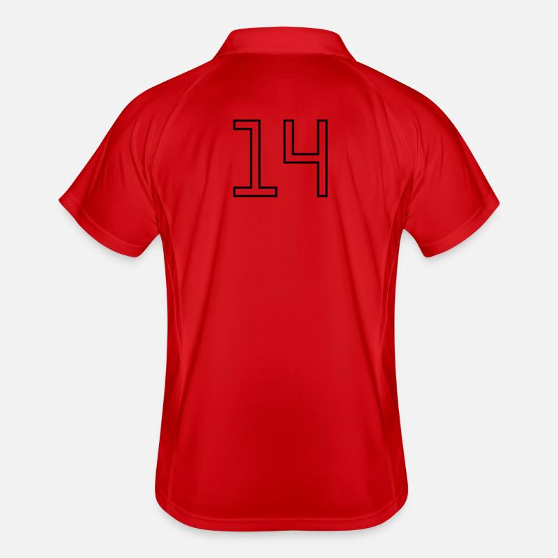Numéro 14 (Style Université) Polo respirant Homme