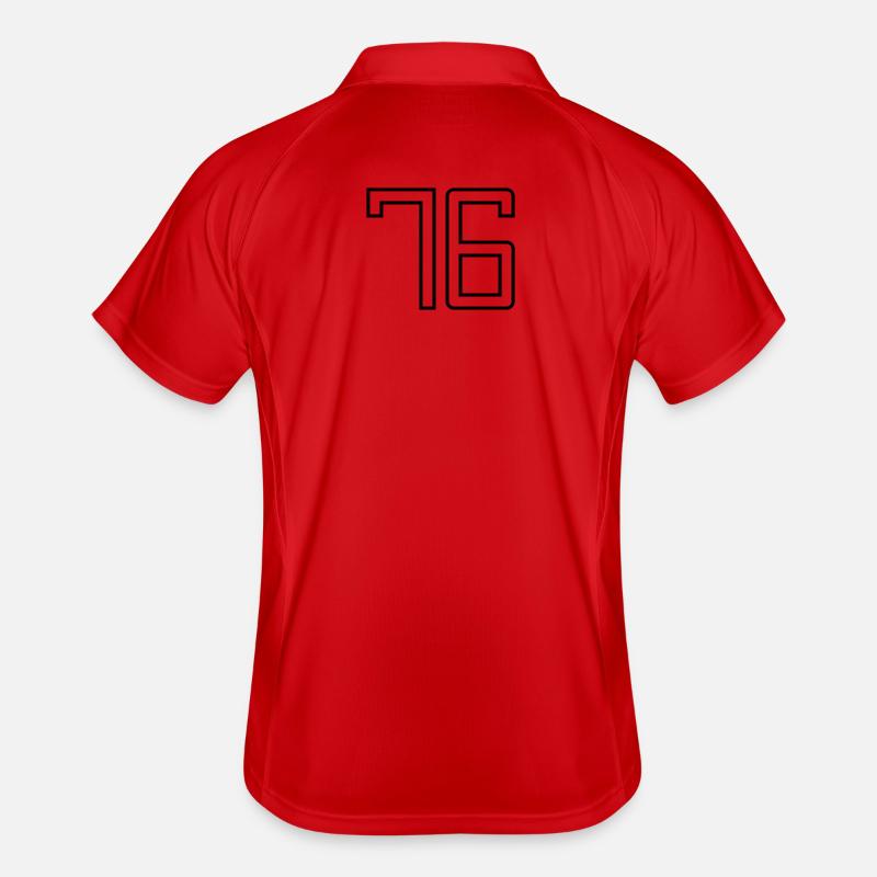 Number 76 (University Style) Men's Polo breathable