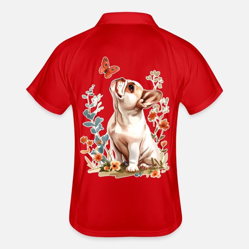 Papillon bouledogue français Polo respirant Homme