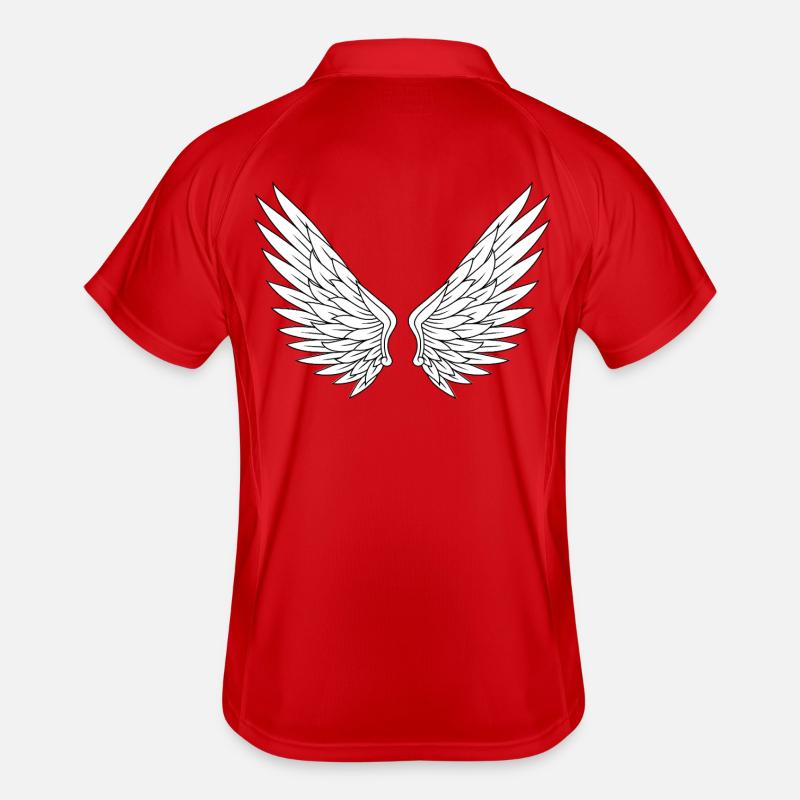 Style de ligne d’ailes d’ange Polo respirant Homme