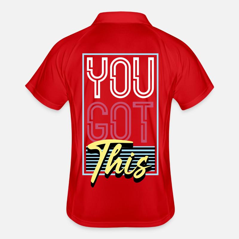 YouGotGot This Retro Neon Polo respirant Homme
